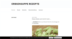 Desktop Screenshot of erbsensuppe-rezepte.de