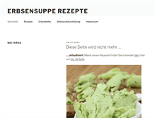 Tablet Screenshot of erbsensuppe-rezepte.de
